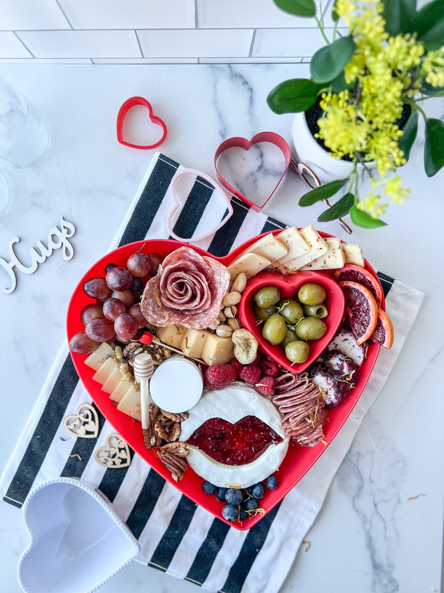 Valentine’s Charcuterie with reusable Heart