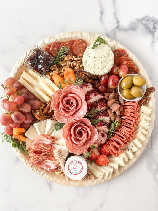 Large charcuterie arrangement